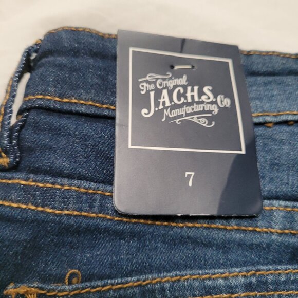 JACHS Kids Jeans 7 Distressed Dark Wash Jersey Knit Lined set of 2 New Pockets - Picture 8 of 11